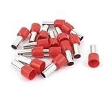15 Pcs Wire Crimp Terminal Pre Insulated Ferrule Red E16-12 6AWG 16mm2