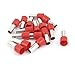 15 Pcs Wire Crimp Terminal Pre Insulated Ferrule Red E16-12 6AWG 16mm2