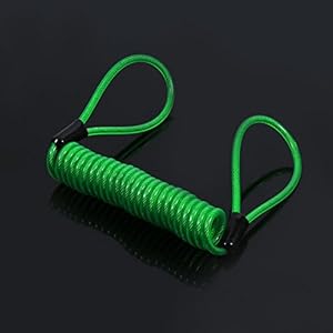 Keenso Herinneringskabel voor motorfiets, remschijven, 1,25 m, motorfiets, schijfrem, slot, diefstal, herinneringskabel…