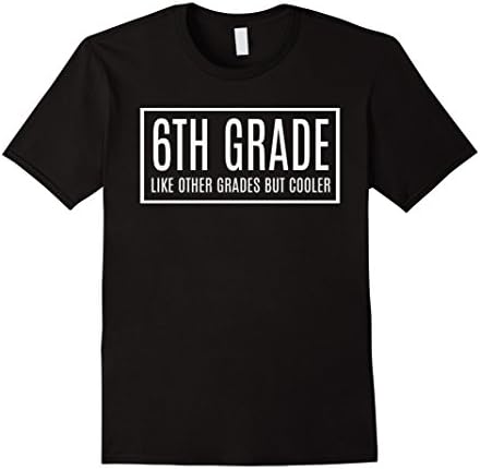 Mens 6th Grade Cool T-Shirt Small Black
