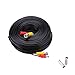 WildHD 2x150ft All-in-One Siamese BNC Video and Power Security Camera Cable BNC Extension Wire Cord with 2 Female Connetors for All HD CCTV DVR Surveillance System (150ft 2pack Cable, Black)