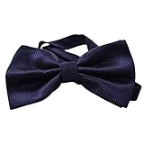 Alizeebridal Men's Solid Formal Banded Bow Ties 17-color Available
