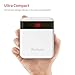 Yoobao Power Bank 10000mAh Portable Charger, (Small) Portable Phone Charger, Powerbank External Cell Phone Battery Backup Pack (LED Display), USB Power Banks for iPhone X,7, Galaxy and More (White)