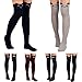 SunWard(TM) Women Cat Catoon Long Over Knee High Sock (Black)
