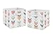 Coral and Mint Woodland Mod Arrow Foldable Fabric Storage Cube Bins Boxes Organizer Toys Kids Baby Childrens for Collection by Sweet Jojo Designs - Set of 2
