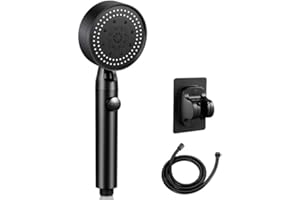 Lostrain Shower Head with Hose, Handheld High Pressure RV Water Saving On Off Switch Detachable Removable Hand Held Showerhea