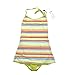 VECOO Big Girl's One Piece Swimsuit Dress Skirted Bottom