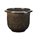 Round Moonstone Planter, Brown, 12-Inch