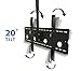 Mount-It Ceiling TV Mount For 32 37 40 42 43 50 55 60 65 70 Inch Flat Panel Televisions, Articulating Hanging Swivel TV Pole Bracket Adjustable Height 175 Pound Capacity, Black (MI-501B), Single