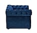 Tov Furniture TOV-P2037-N The Yorkshire Collection Handmade Button Tufted Pet Bed with Velvet Cushion, Navythumb 3