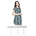 FCLM Women's Short Sleeve Slim Casual Party Dresses Plus Size Belt Above Knee ED46