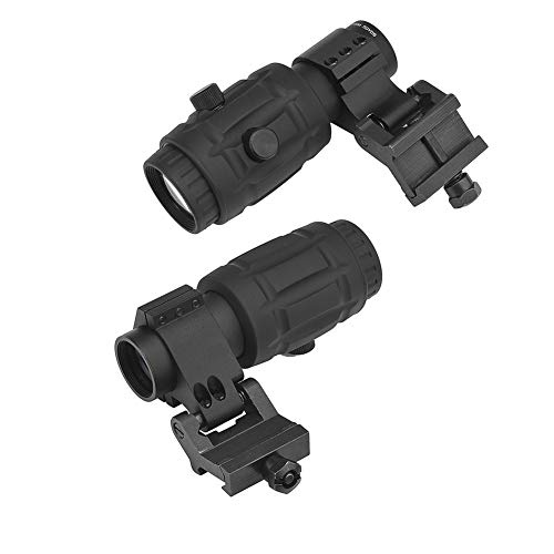 Beileshi Rifle Scope Tactical Optics 4X Magnifier with Quick Flip to Side FTS Mount 42mm Center Height for Red Dot Reflex Sight and AIMPOINT Sights