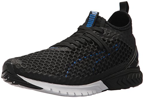 PUMA Men's Ignite Dual Netfit Cross Trainer, Black-Turkish Sea, 9.5 M US