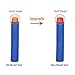 6MILES 300 Pcs 7.2*1.3 Cm EVA Dark Blue Foam Soft Refill Bullet Darts for Nerf N-strike Elite Series Blasters Kid Toy Gun Parts Play GameSlight Fast Firm Accesory Birthday Gift