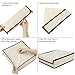 DIMJ Drawer Organisers Dividers 4 Packs Closet Organizer, Storage Boxes and Wardrobe Organiser with Lid for Underwear, Bras, Socks, Ties, Scarves (4pcs Beige)