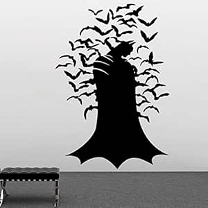 woyaofal Adhesivo de Vinilo Caballero Oscuro Adhesivo de Pared s ...