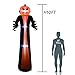 GOOSH 10 Foot Halloween Pumpkin Wizard Inflatable for Halloween Yard Decor Outdoor Decorations，Inflatable Pumpkin Wizard with Build-in LEDs Blow Up Inflatables for Halloween Party