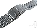 24mm Watch Bracelet Watchband Strap Stainless Steel Silver Black Titanium Brushed 5 Row Super Engineer II Individual Brick Removed Link Free Spring Bar Secure Clasp Buckle JRRS7777 (Titanium)