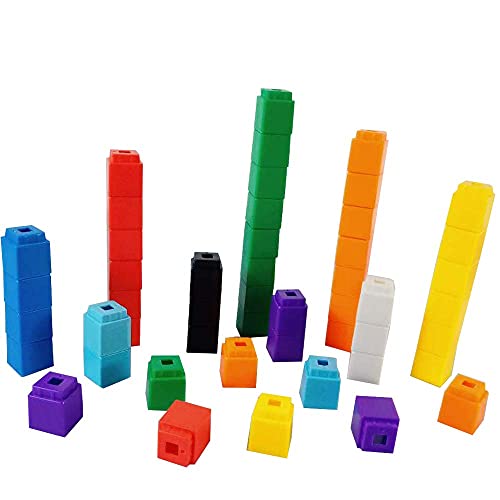 RAINBOW TOYFROG Math Manipulatives Counting Cubes, Educational Number