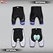 Arltb Bike Shorts 5 Sizes Men Gel Padded Cycling Bicycle Compression Cycle Touring Shorts Tights Underwear Pants Elastic Breathable for Mountain Bike MTB Cycle Road Bike BMX Motorcycle Blue