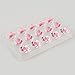 EORTA 2 Pack/30 Cavity Sugar Flower Drying Mold Fondant Shaping Tray Plastic Cake Decoration Baking Tools for Sugarcraft, Gum, Paste Chocolate, DIY, Clear, 9