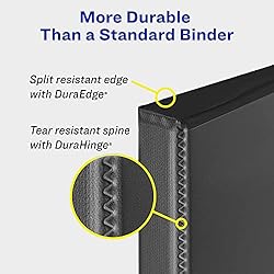 Avery Durable View 3 Ring Binder, 1 Inch EZD