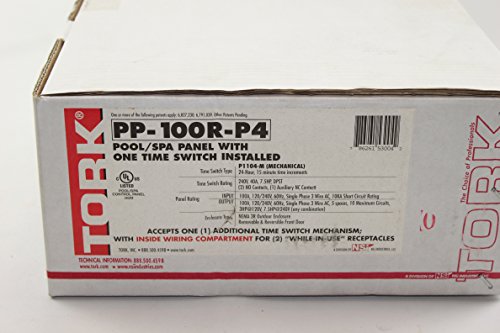 PP Panel Series Pool and Spa Control Panels with Time Swtich, (1) 240 VAC Control Input, 100 Amp, 5/10 Circuit Breaker Base