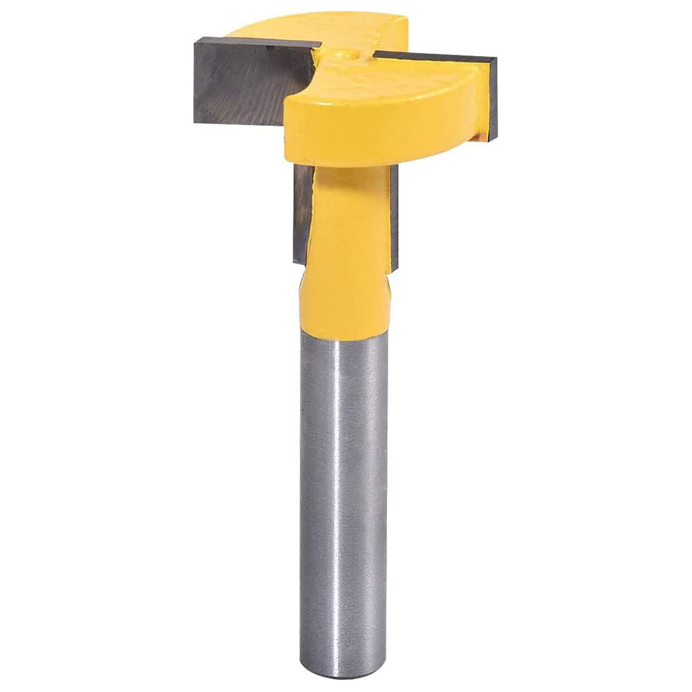 Bestgle 1/4" T-Slot and T-Track Router Bit, Keyhole Router Bit Woodworking Milling Cutter Tool