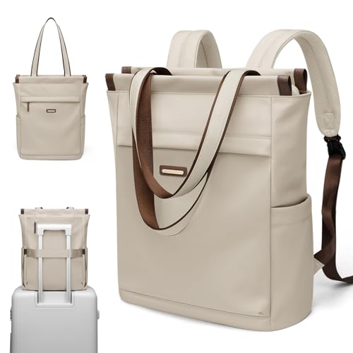 GOLF SUPAGS Convertible Notebook Handtasche, Laptop Rucksack für Damen mit Laptopfach, 15.6 Zoll Stylisch Tagesrucksack, für Schule, Uni, Reisen, Arbe