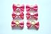 yagopet 50pcs/25 Pairs New Dog Hair Bows Red Rose Pink for Girls Dog Topknot with Rubber Bands Durable Small Bowknot Pet Grooming Products Accessories