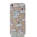LTWS Accessory for iPhone SE iPhone 5 5S Case Cover Soft TPU Silicone Transparent Clear Ultra Slim Skin Shell Anti-scratch Protective Bumper-Unicorn and Balloon