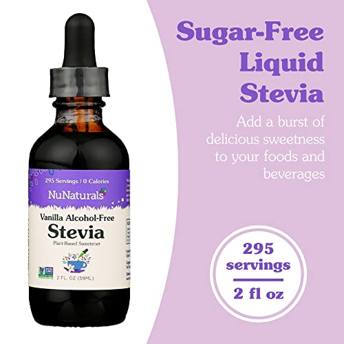 NuNaturals Liquid Stevia, SugarFree Sweetener, PlantBased Sugar