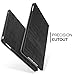 MoKo Case Fit 2018/2017 iPad 9.7 6th/5th Generation - Premium Light Weight Stand Folio Shock Proof Cover Protector Compatible with iPad 9.7 Inch 2018/2017, Slate Black(Auto Wake/Sleep)