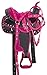 Acerugs Pink Western Saddle 10 12 13 Youth Kids Quarter Horse OR Pony Synthetic Saddle Set Crystal Show Barrel Racing Trail (Pink, 13)thumb 3