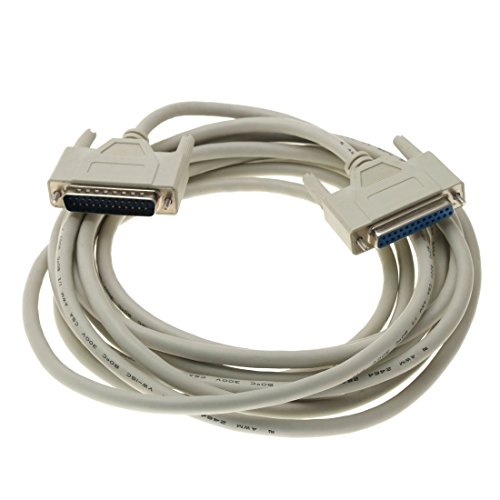 DealMux Female to Male DB25 25 Pin Parallel SCSI Extension Cable