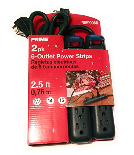 PRIME 6-Outlet Power Strip with Built-in Circuit Breaker
