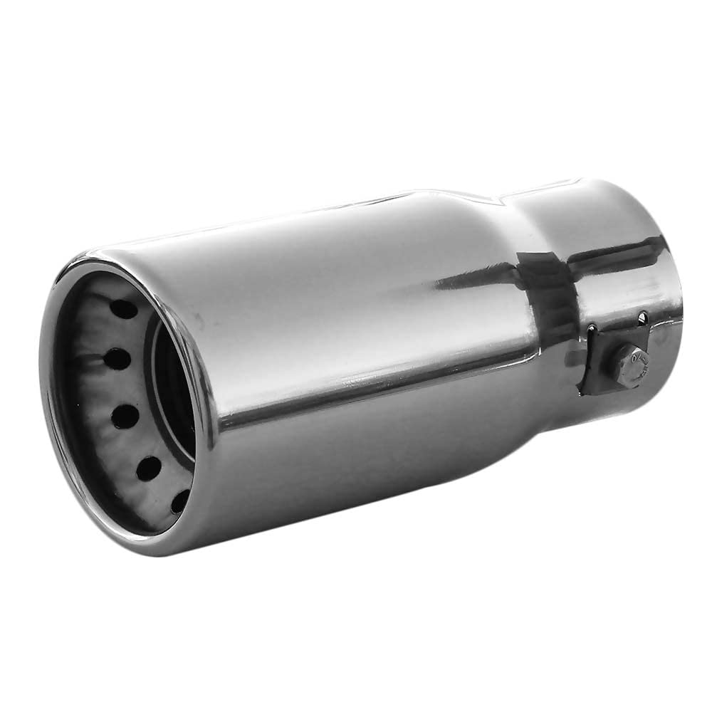 Exhaust Tip Trim Tail Performance Sport Muffler End Pipe Stainless Steel Chrome Universal