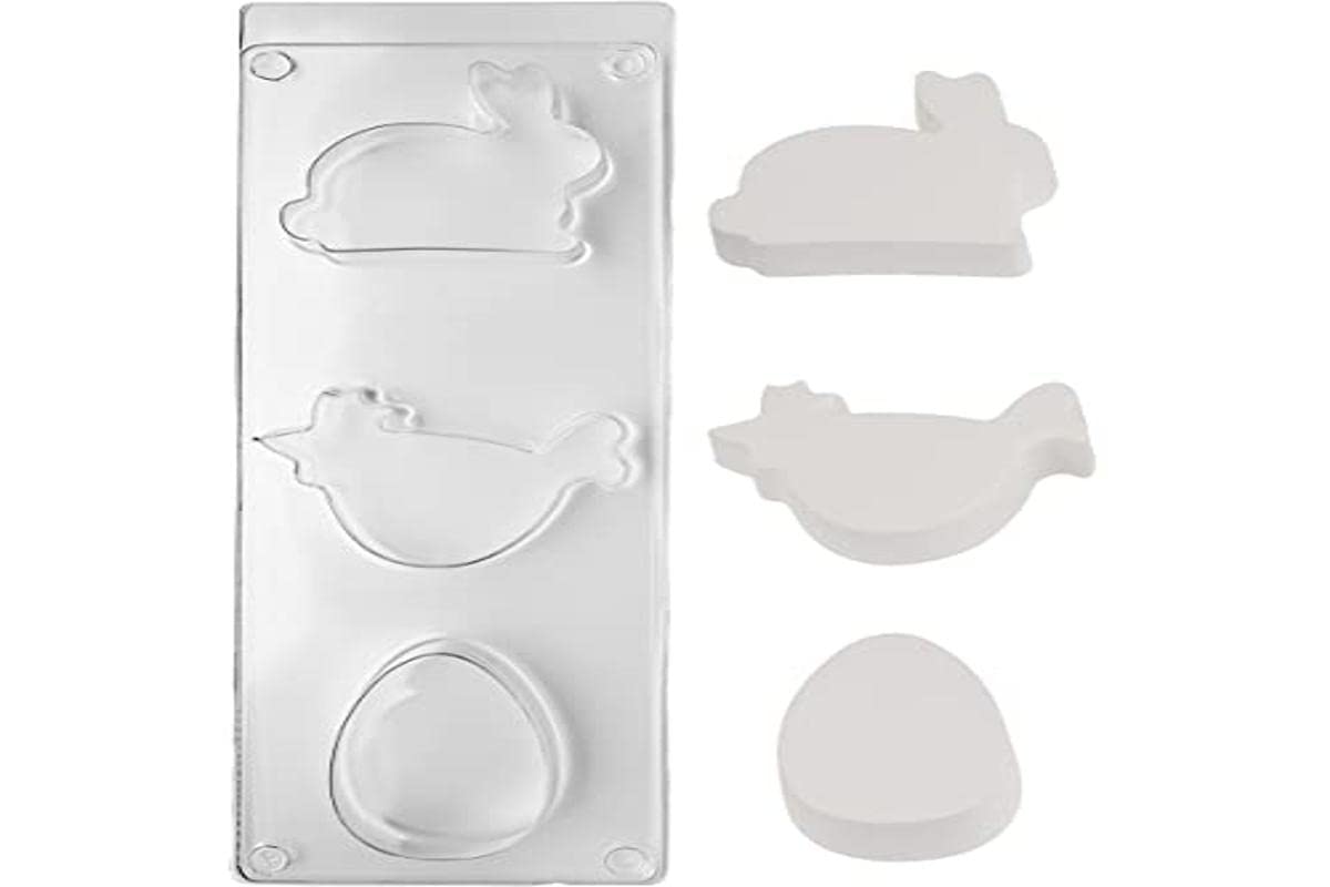 RAYHER HOBBY Casting Mould Chicken/Rabbit/Egg, 35 x 10.5 x 3.3 cm