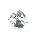 OUNONA 10pcs Broom Mop Holder Wall Mounted Garden Storage Rack (Grey)
