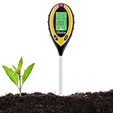 Abafia Soil pH Tester, 4 in 1 Soil Tester Moisture