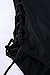 Zero City Bathing Suits Women One Piece Front Side Lace Up Monokini Swimsuits (S, Black)