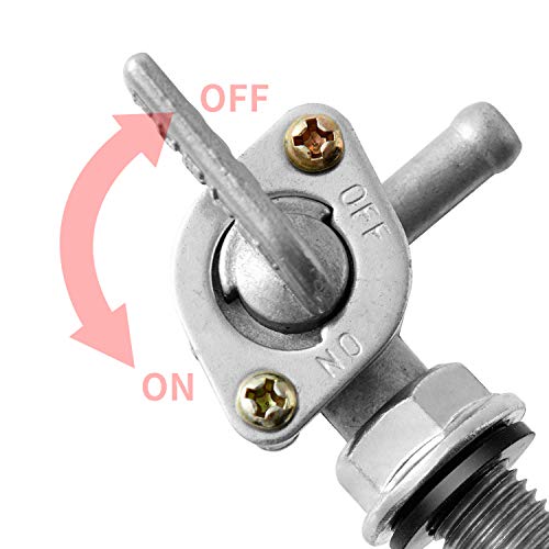 Atima Fuel Gas Tank Petcock Switch Valve External Thread Pump Fit for Yamaha Generator