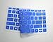 CaseBuy Ultra Thin Soft Silicone Keyboard Protector Skin Cover for HP Stream 13-c 14-z Notebook series, such as 13-c002dx 13-c010nr 13-c030nr 14-z010nr US Layout (Semi-Blue)