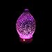 Aromatherapy Essential Oil Diffuser for Therapeutic Oils, w/ 3D Glass Vase | Cool Mist Difusor for Bedroom | LED Color Light Display & Auto Shut-Off | Humidifier, Fragrance Machine for Home & Dorm Use