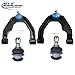 DLZ 4 Pcs Front Suspension Kit-2 Upper Control Arm Ball Joint Assembly 2 Lower Ball Joint Compatible with 1999-2004 Frontier 3.3L 6Cyl V (3275)(-) 2000-2004 Xterra