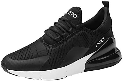 Fannyfuny Fashion Men's Running Trainers Air Shock Absorbing Athletic Walking Gym Shoes Leisure Athletic Flat Breathable Mesh Shoes Non-Slip Lightweight Sneakers