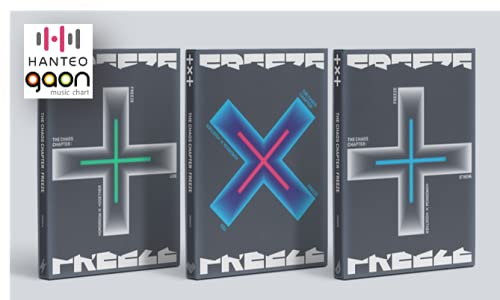 TXT - The Chaos Chapter: FREEZE [Random ver.] (The 2nd Album) [Pre Order] CD+Photobook+Folded Poster+Others with Tracking, Extra Decorative Stickers, Photocards