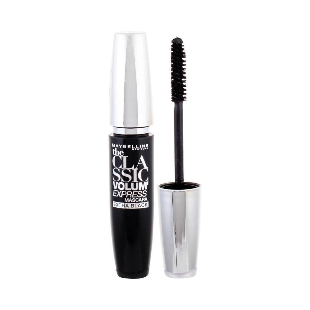 Maybelline New York The Classic Volume Express Mascara With Curved Brush - 10Ml |Extra Black