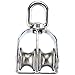 DasMarine 2 Pack M25 Double Pulley Block in 304 Stainless Steel Crane Swivel Hook Double Pulley Roller Loading (M25)