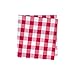 DII Checkered Tabletop Collection 100% Cotton, Machine Washable, Napkin Set, 20x20, Red, 6 Piece